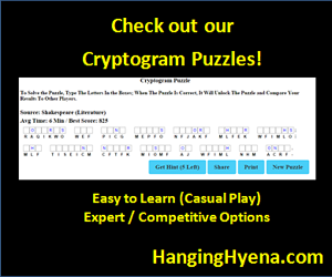 Free Cryptogram Puzzles Solve Famous Quotes